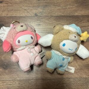 sanrio toptoy latte bear vinyl blind box plush toy my melody & cinnamoroll